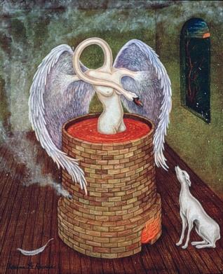 alchemical swan by Karena A. Karras, site credit: www.alchemywebsite.com/contemp_artists