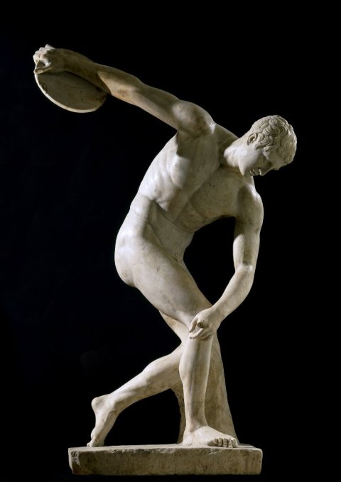 Townley-Discobolus, site credit: http://www.thehistoryblog.com/archives/date/2012/06/03, ancient greek sculpture, 